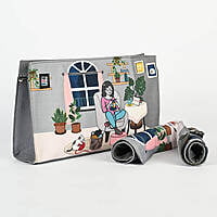 Passion project pouch with roll up cases Passion project pouch with roll up cases