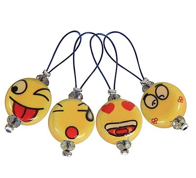 Zooni stitch markers - Smileys