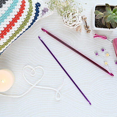 Trendz Afghan/Tunisian crochet hooks - Double ended