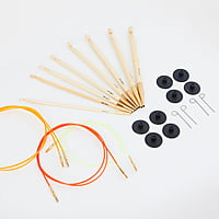 Bamboo Afghan/Tunisian crochet hook set -Interchangeable Bamboo Afghan/Tunisian crochet hook set -Interchangeable