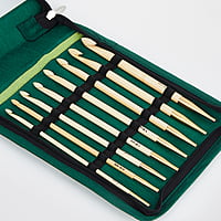 Bamboo Afghan/Tunisian crochet hook set -Interchangeable Bamboo Afghan/Tunisian crochet hook set -Interchangeable