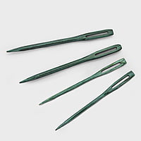 Teal wooden darning needles - The Mindful Collection
