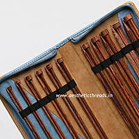 Ginger single pointed knitting needles set