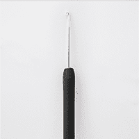 Single ended steel crochet hook