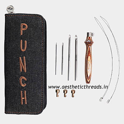 Earthy punch needle set